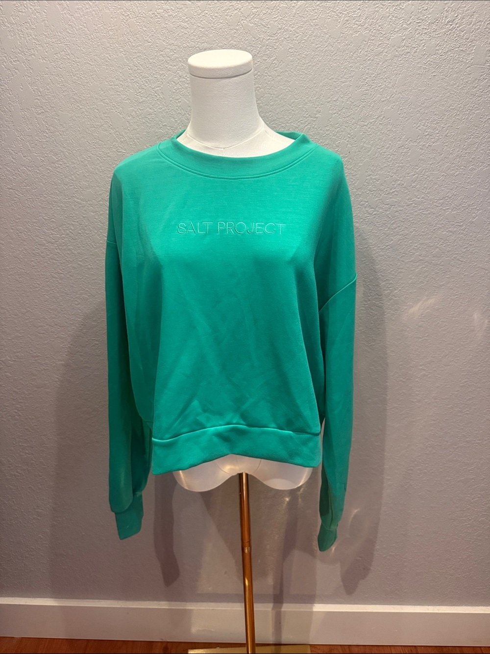 Salt Project Women's Teal Crewneck Sweatshirt